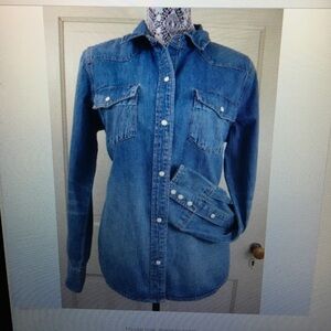 $89 J. Crew Factory Western Denim Shirt